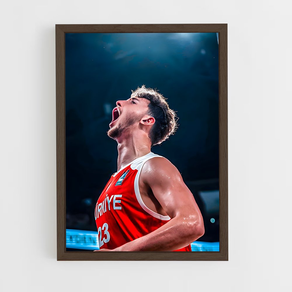 Poster Dunker en Rouge – affiche Basketball (vue 5)